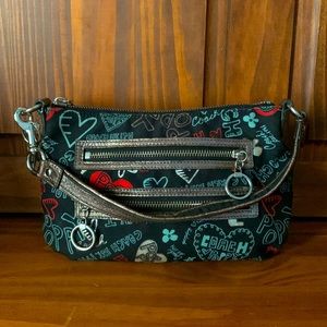 Coach Poppy Graffiti Handbag Purse